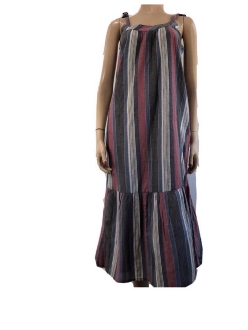 Tavik Women's Collett Midi stripe wide strap Dress